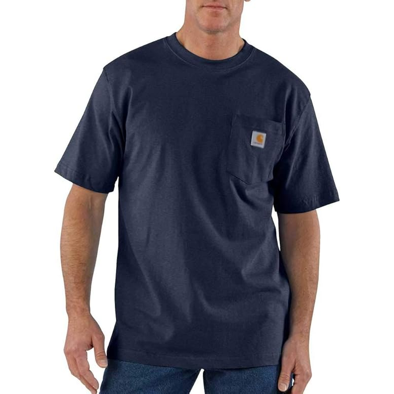 Men's Loose Fit Heavyweight Short-Sleeve Pocket T-Shirt (Also Available in Big)