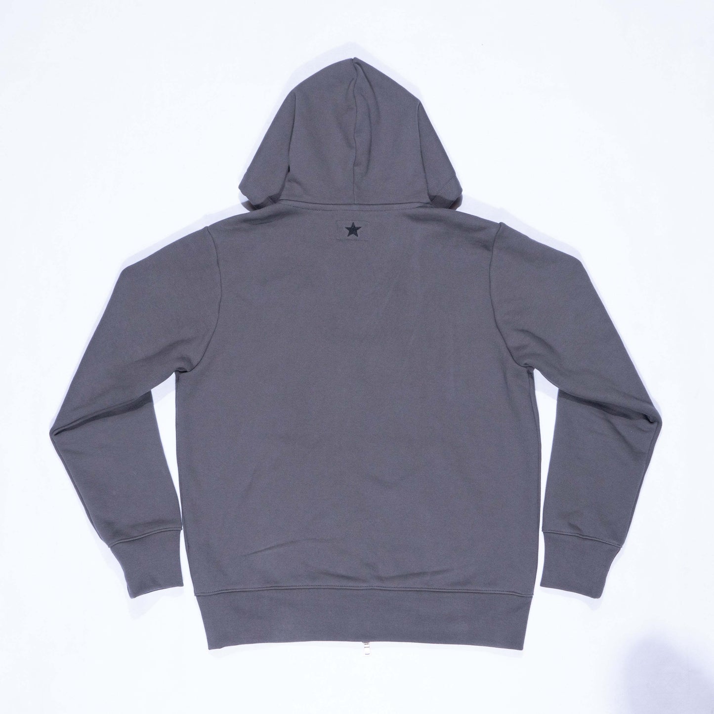 BNAGEROW - TWO WAY ZIP HOODIE - Thundercloud Grey