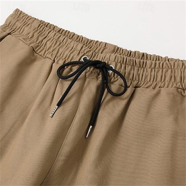 Men's Solid Color Casual Outdoor Sweatpants With Pocket and Drawstring