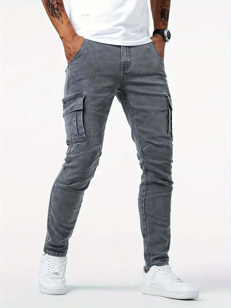 BNAGEROW - STRETCH CARGO JEANS