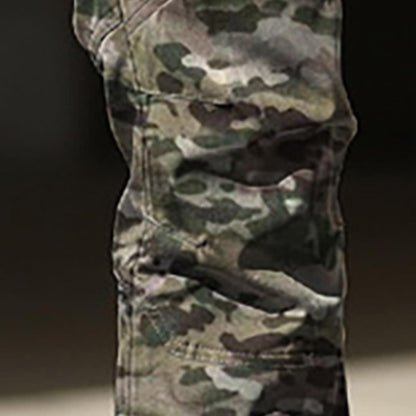 Men Tactical Pants Baggy Outdoor Waterproof Hiking Work Pants Water Resistant Multi Pockets Wild Cargo Pants