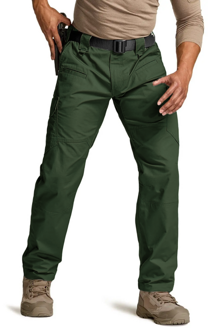 Men's Tactical Pants, Water Resistant Ripstop Cargo Pants