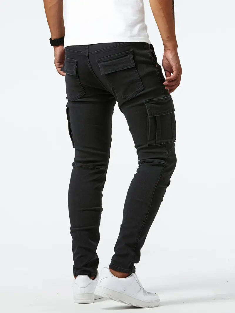 BNAGEROW - STRETCH CARGO JEANS