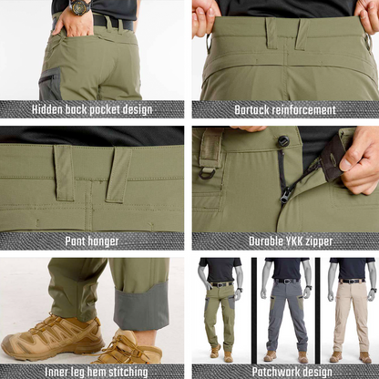 Cutter Tactical Pants | Quick Dry | Stretchy | Knee Pads Compatible