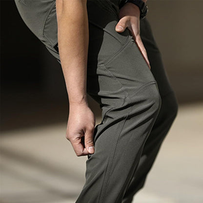 Men Tactical Pants Baggy Outdoor Waterproof Hiking Work Pants Water Resistant Multi Pockets Wild Cargo Pants