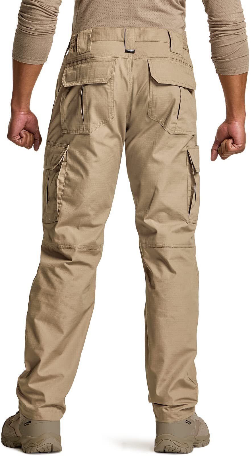 Men's Tactical Pants, Water Resistant Ripstop Cargo Pants