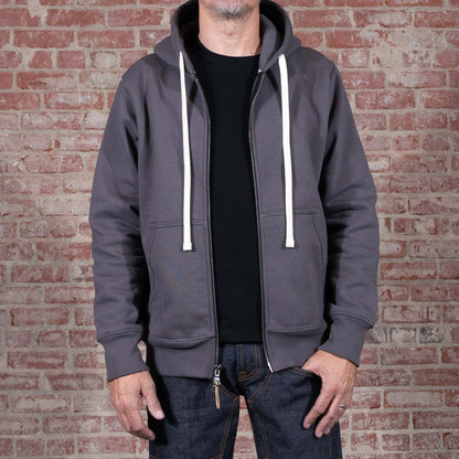 BNAGEROW - TWO WAY ZIP HOODIE - Thundercloud Grey