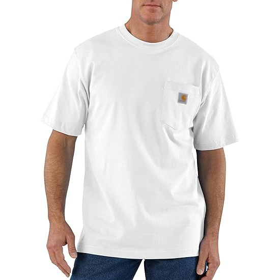 Men's Loose Fit Heavyweight Short-Sleeve Pocket T-Shirt (Also Available in Big)