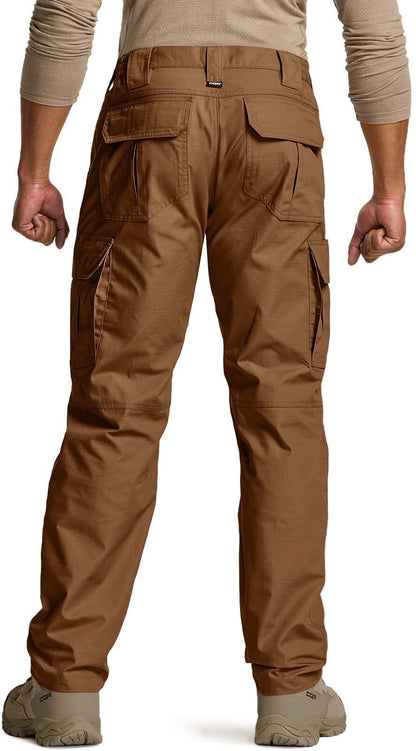 Men's Tactical Pants, Water Resistant Ripstop Cargo Pants