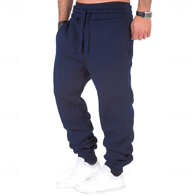 Mens 7 Pack Fleece Workout Jogger Sweatpants With Pocket and Drawstring Size S-3XL