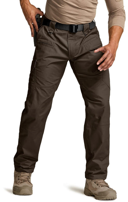 Men's Tactical Pants, Water Resistant Ripstop Cargo Pants