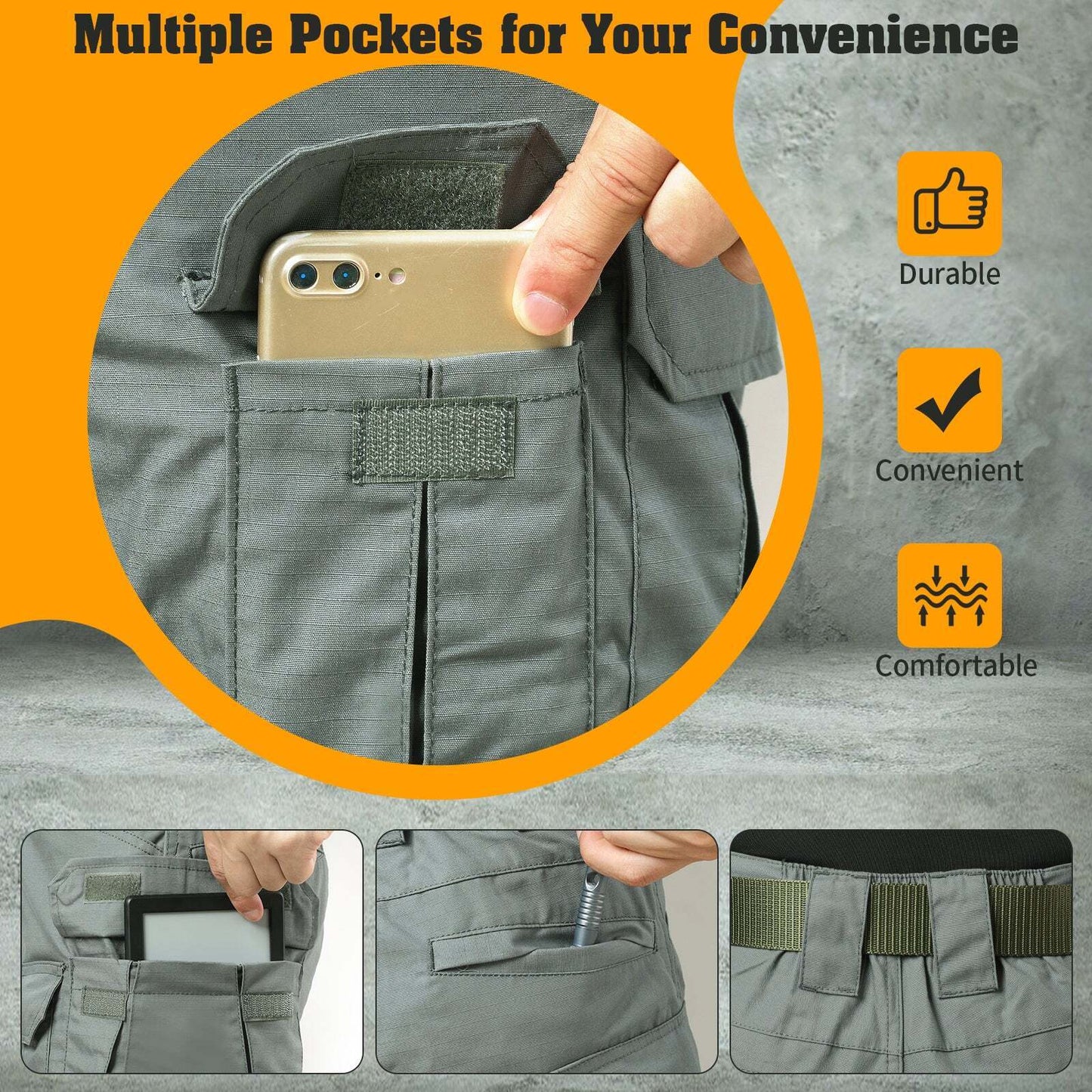 Archon IX8 Outdoor Waterproof Tactical Pants-Army Green