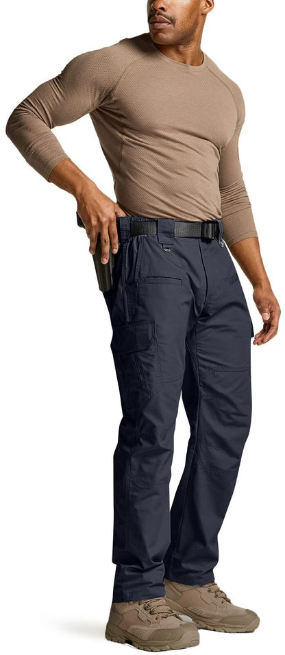 Men's Tactical Pants, Water Resistant Ripstop Cargo Pants
