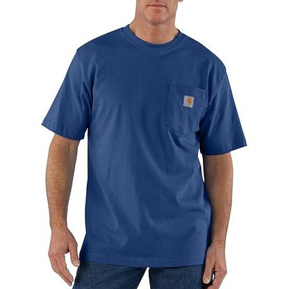 Men's Loose Fit Heavyweight Short-Sleeve Pocket T-Shirt (Also Available in Big)