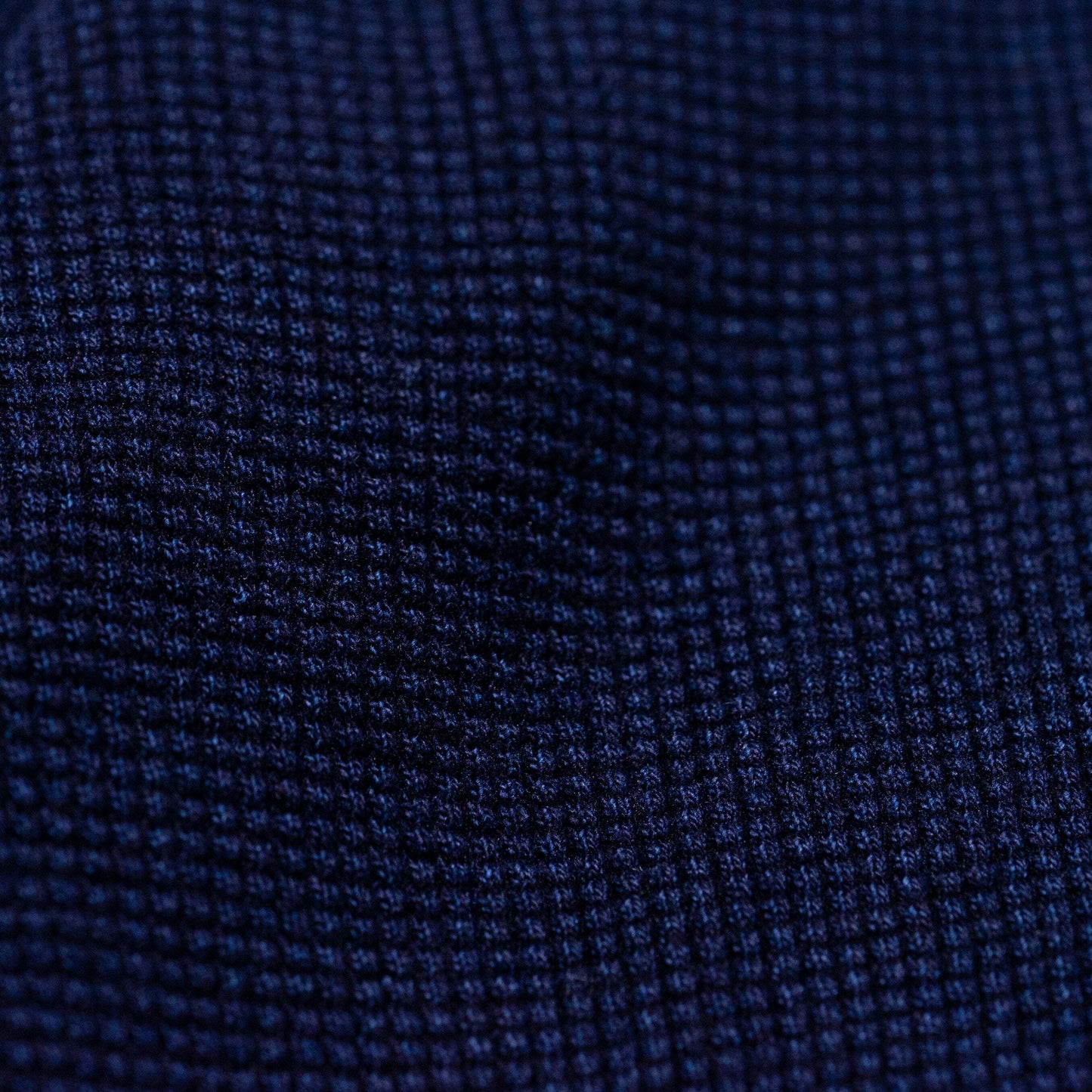 BNAGEROW - Lndigo Dyed Thermal Zip Hoodie