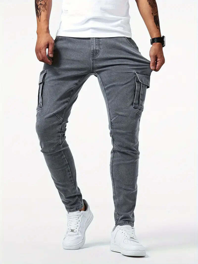 BNAGEROW - STRETCH CARGO JEANS