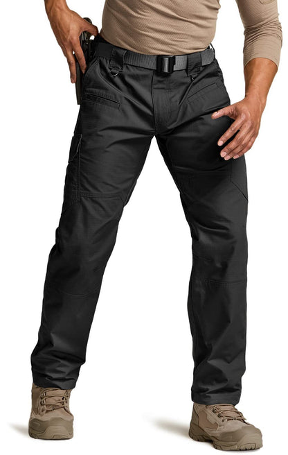 Men's Tactical Pants, Water Resistant Ripstop Cargo Pants