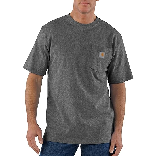 Men's Loose Fit Heavyweight Short-Sleeve Pocket T-Shirt (Also Available in Big)