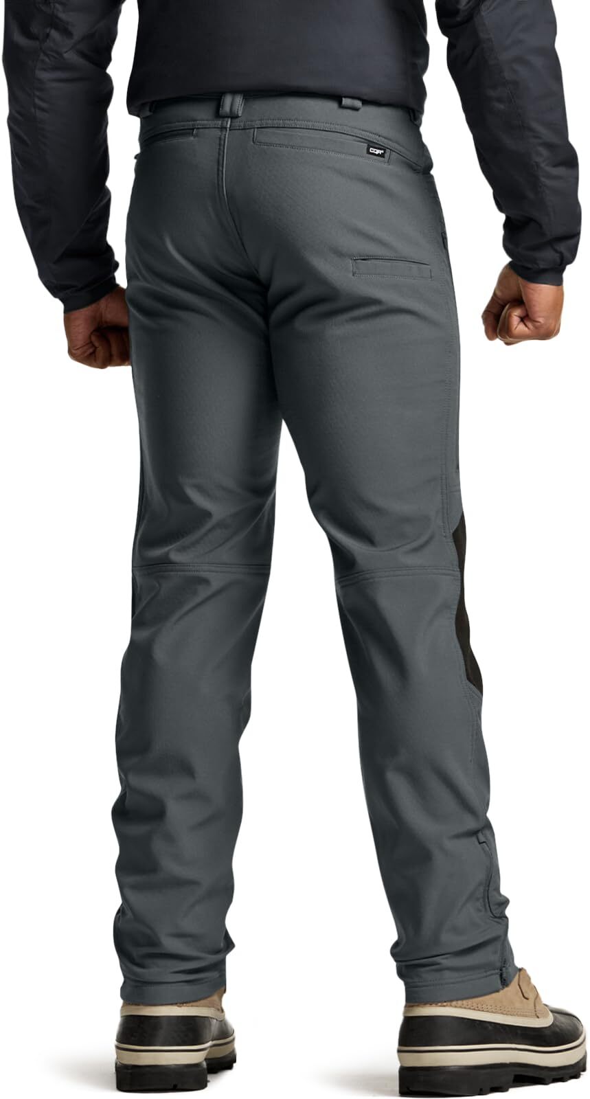 Men's Winter Waterproof Tactical Pants, Softshell Fleece Lined Snow Ski Cargo Pants