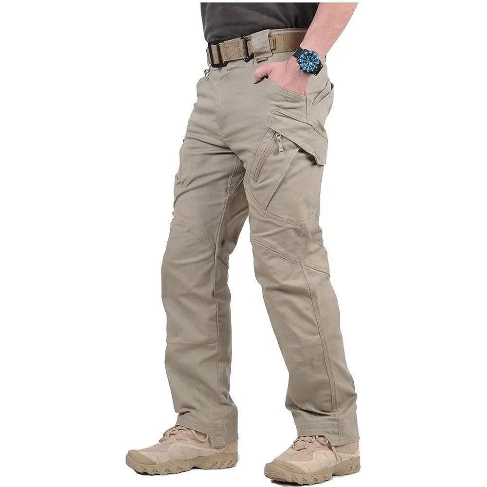 Men's Assault Tactical Pants Lightweight Cotton Outdoor Military Combat Cargo Trousers