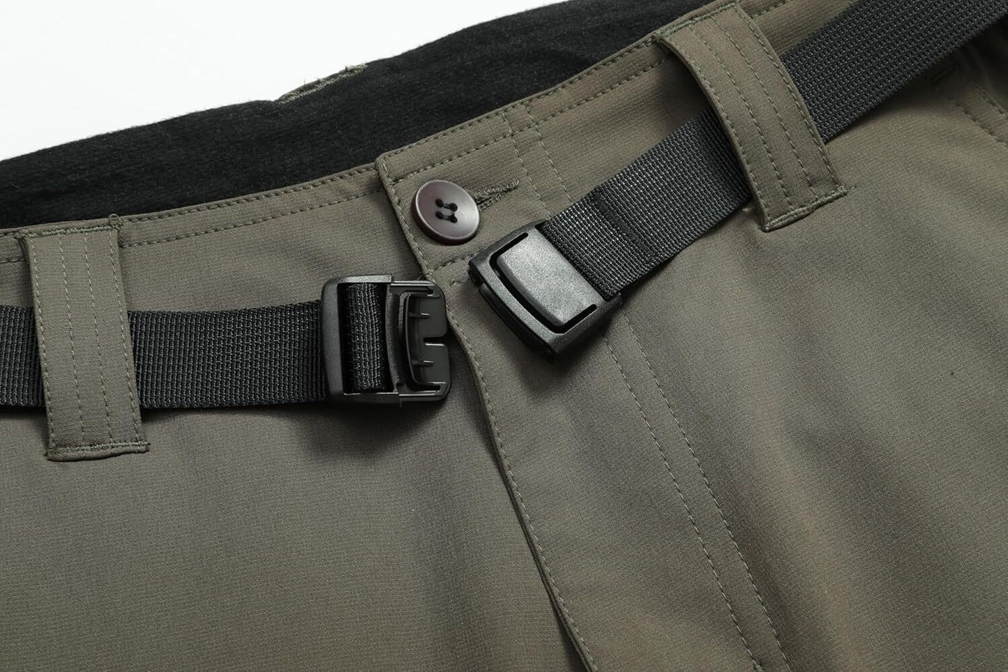 Men's Lightweight Cargo Pants Waterproof Quick Dry Tactical Pants Outdoor Hiking Pants with Belt