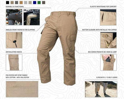 Men's Durable Ripstop CargoTactical Pants