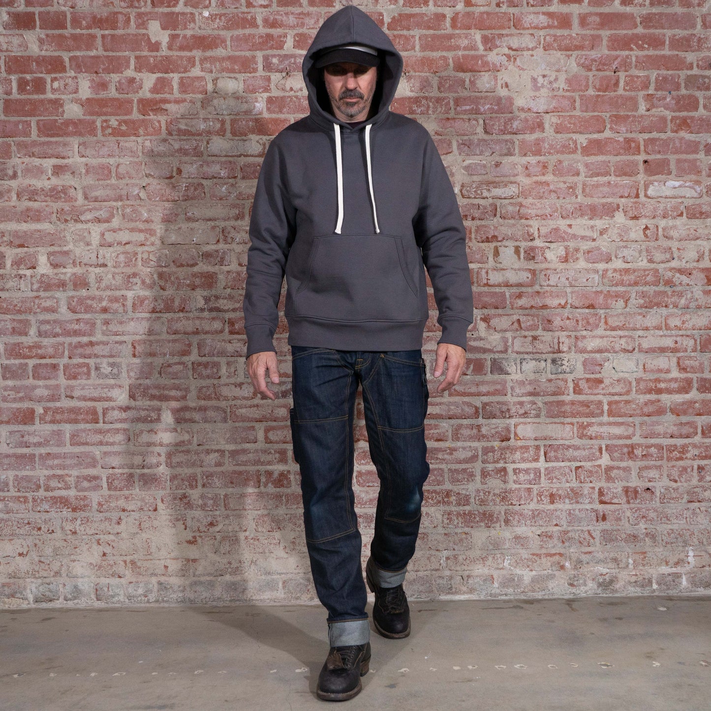 BNAGEROW - PULLOVER HOODIE - Grey