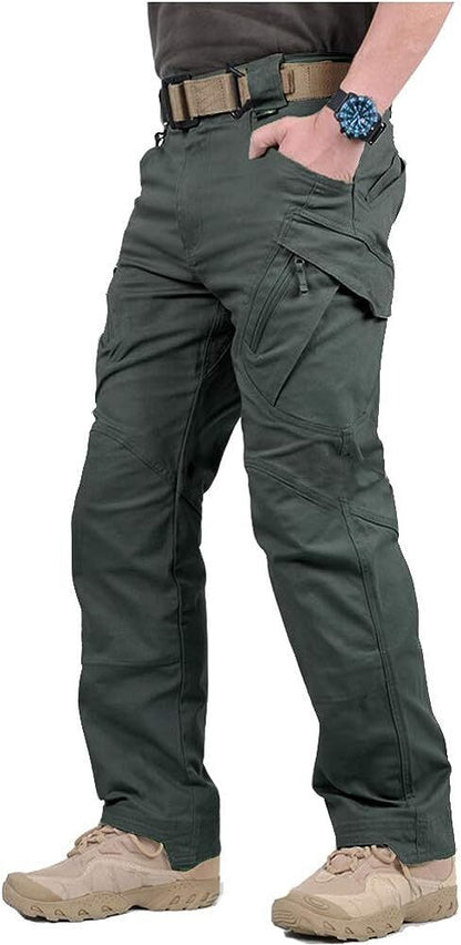 Men's Assault Tactical Pants Lightweight Cotton Outdoor Military Combat Cargo Trousers