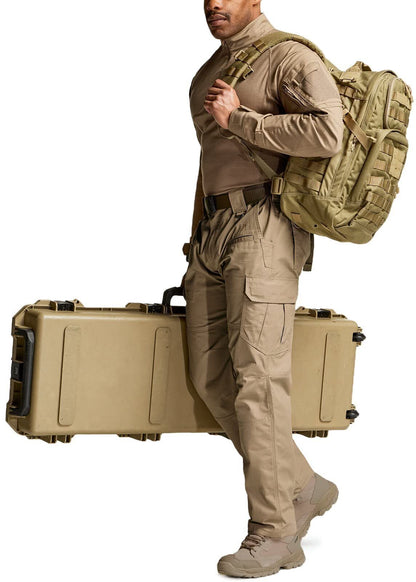 Men's Tactical Pants, Water Resistant Ripstop Cargo Pants