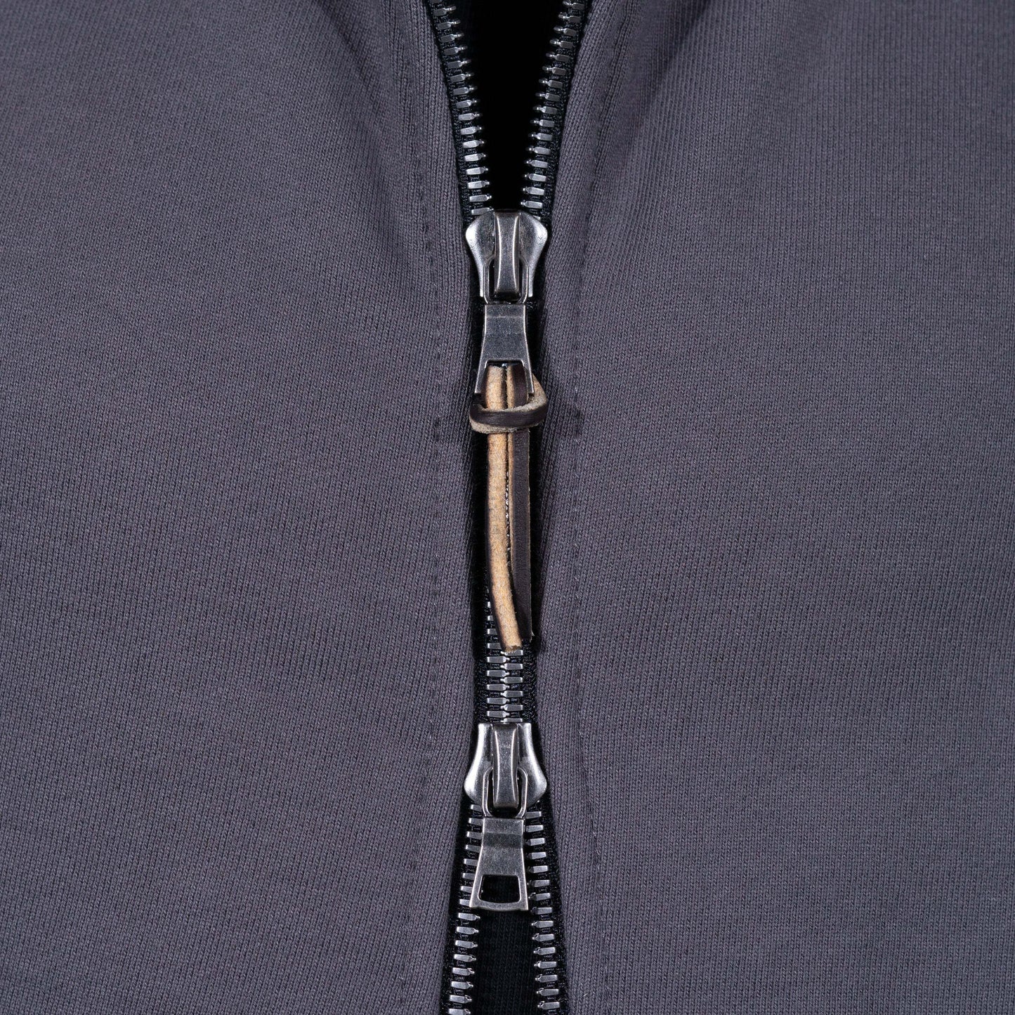 BNAGEROW - TWO WAY ZIP HOODIE - Thundercloud Grey