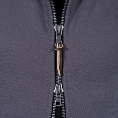 BNAGEROW - TWO WAY ZIP HOODIE - Thundercloud Grey
