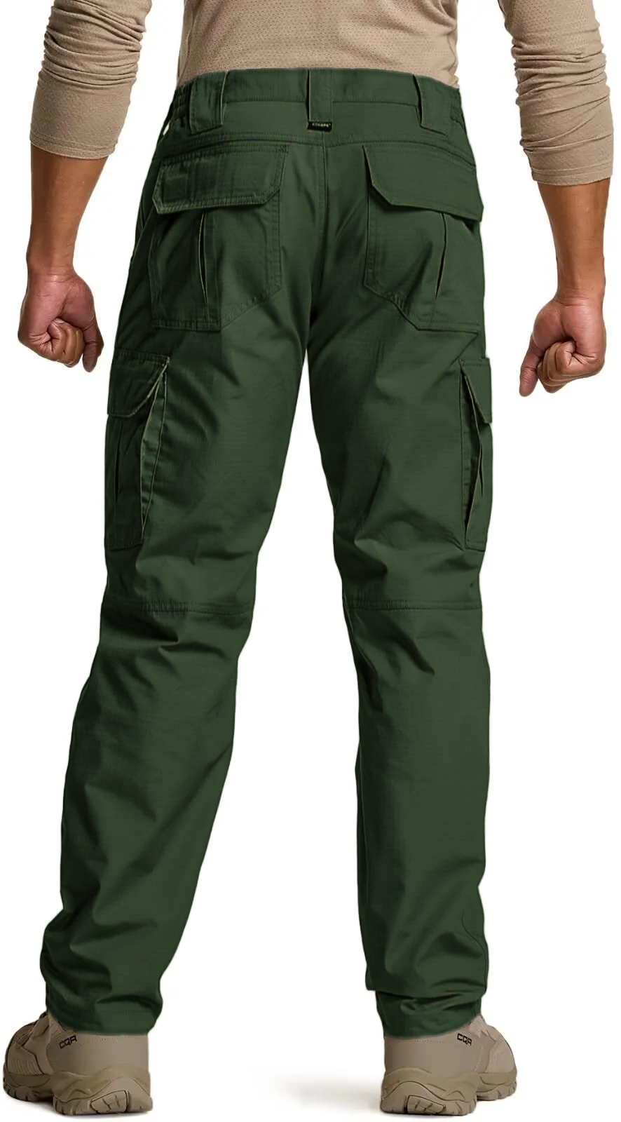 Men's Tactical Pants, Water Resistant Ripstop Cargo Pants