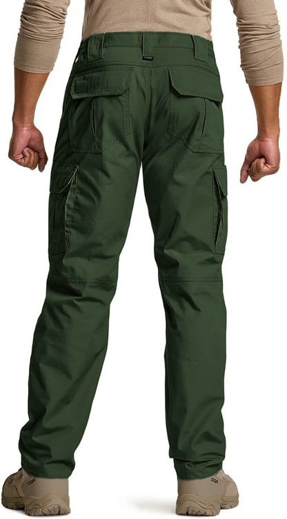 Men's Tactical Pants, Water Resistant Ripstop Cargo Pants
