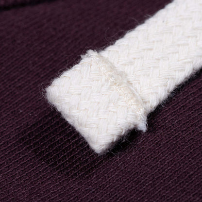 BNAGEROW - TWO WAY ZIP HOODIE - Oxblood