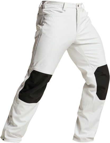 Men's Winter Waterproof Tactical Pants, Softshell Fleece Lined Snow Ski Cargo Pants