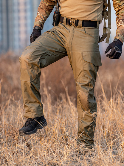 Reinforced Abrasion-Resistant Outdoor Tactical Pants With Knee Pads