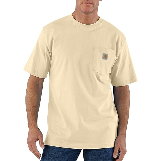 Men's Loose Fit Heavyweight Short-Sleeve Pocket T-Shirt (Also Available in Big)