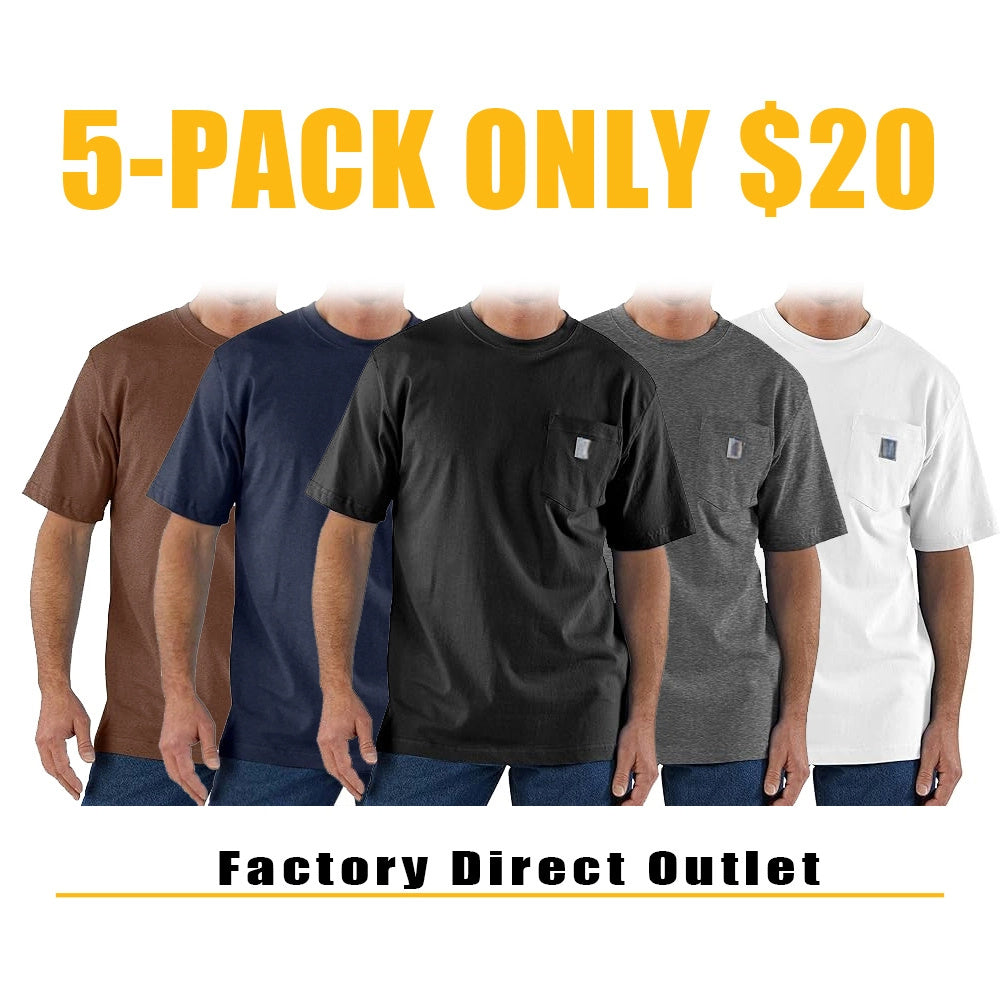 Men's Loose Fit Heavyweight Short-Sleeve Pocket T-Shirt (Also Available in Big)
