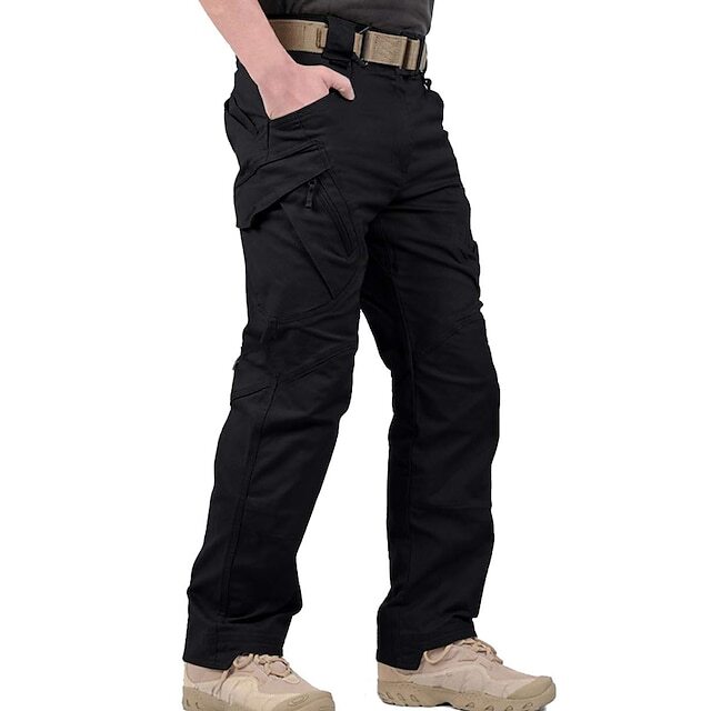 Men's Multi-Pocket Solid Color Cargo Pants