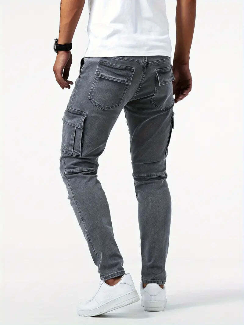 BNAGEROW - STRETCH CARGO JEANS