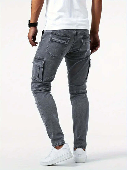 BNAGEROW - STRETCH CARGO JEANS