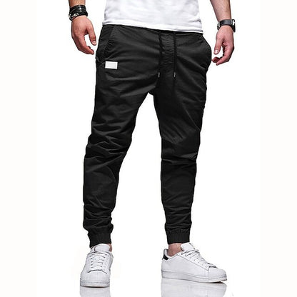 Men's Solid Color Casual Outdoor Sweatpants With Pocket and Drawstring