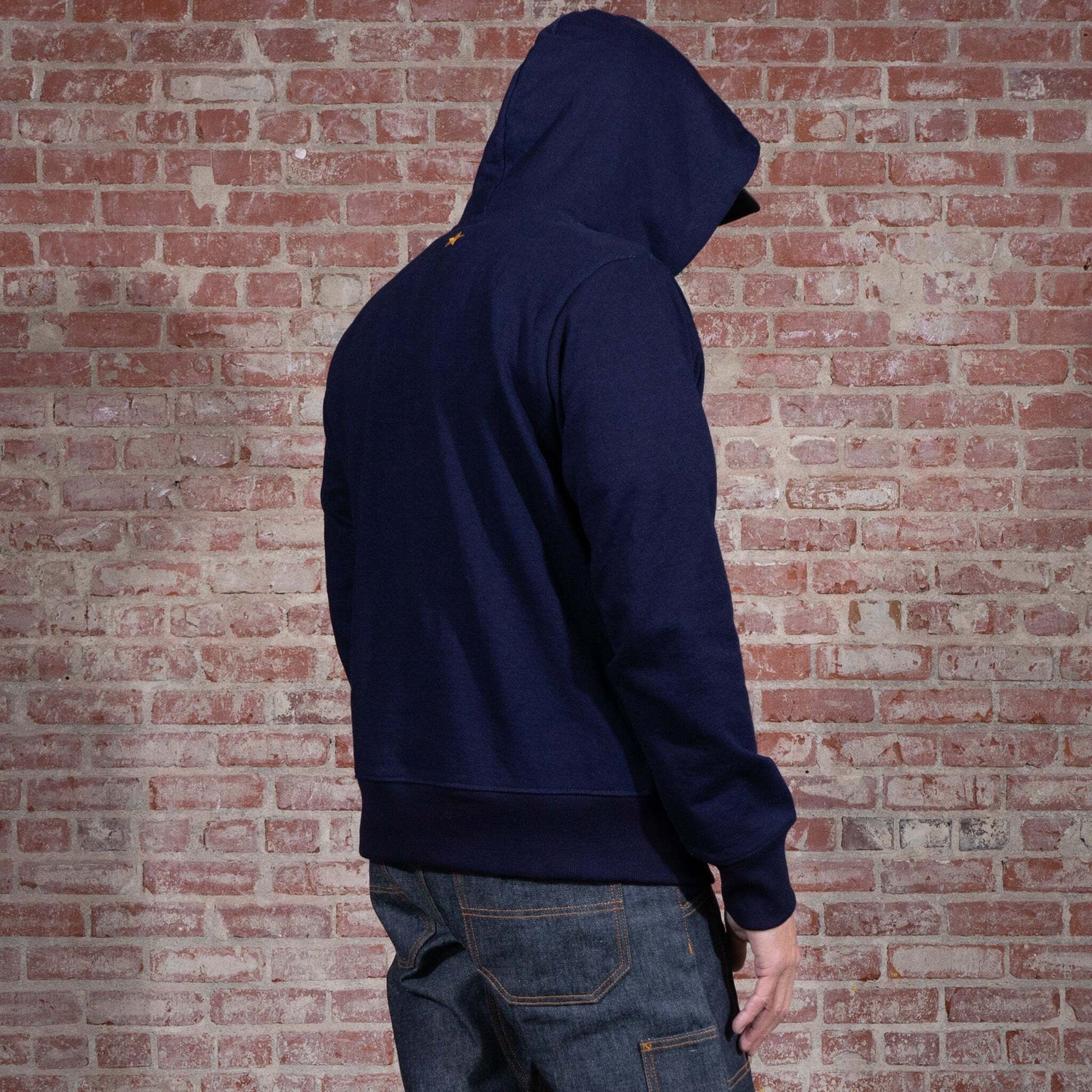 BNAGEROW - Glory Days Raw Indigo Pullover Hoodie