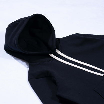 BNAGEROW - Heavyweight Black Fleece Pullover Hoodie