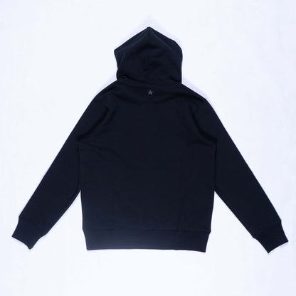 BNAGEROW - Heavyweight Black Fleece Pullover Hoodie
