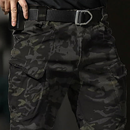 Men Tactical Pants Baggy Outdoor Waterproof Hiking Work Pants Water Resistant Multi Pockets Wild Cargo Pants