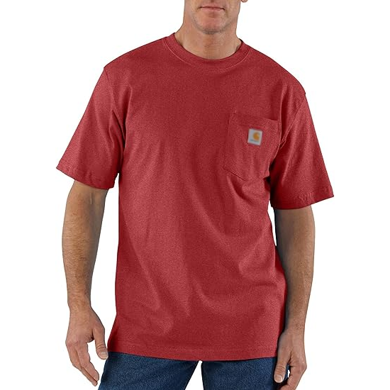 Men's Loose Fit Heavyweight Short-Sleeve Pocket T-Shirt (Also Available in Big)