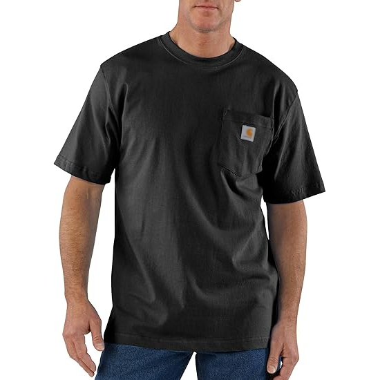 Men's Loose Fit Heavyweight Short-Sleeve Pocket T-Shirt (Also Available in Big)