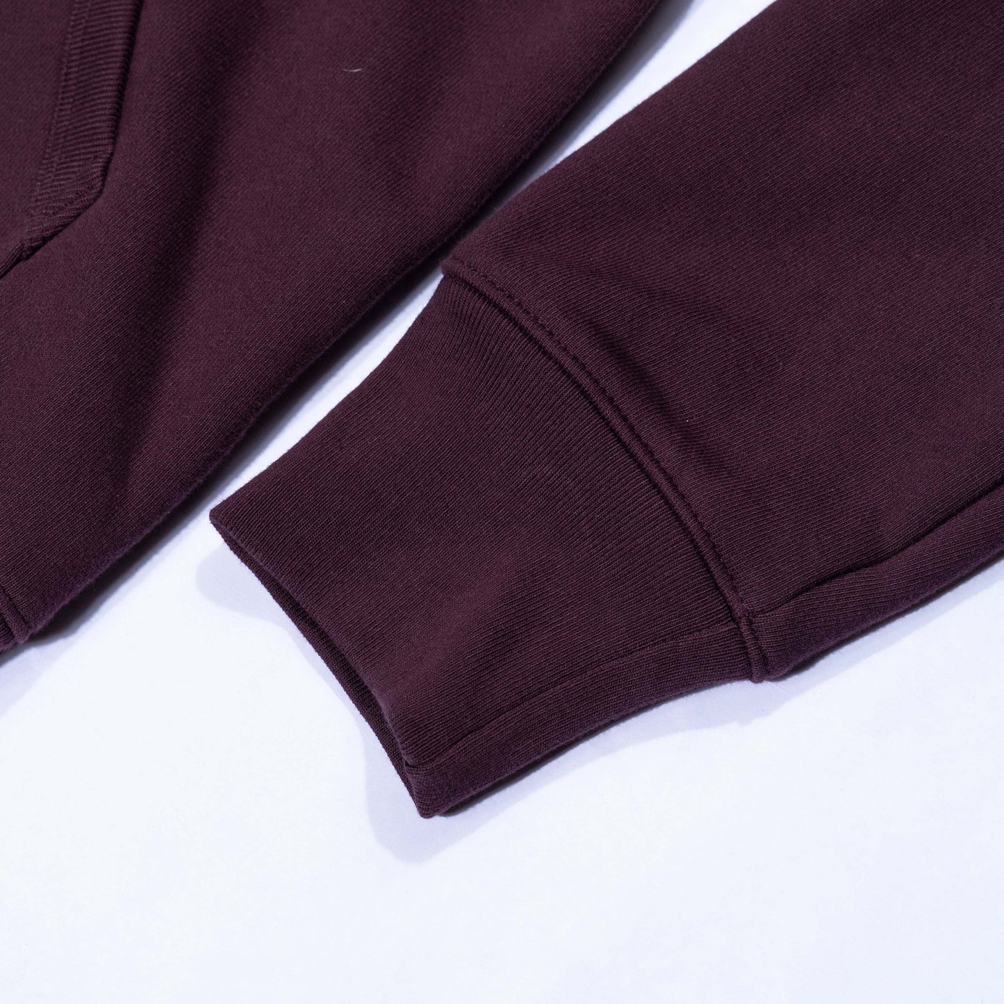 BNAGEROW - TWO WAY ZIP HOODIE - Oxblood