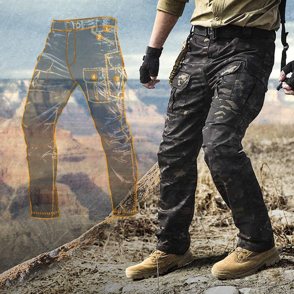 Men's Ripstop Work Pants,Water Resistant Outdoor Tactical Pants